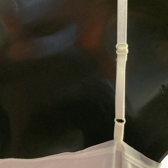 Ann Taylor White Sequin Design Stretch Camisole & Adjustable Straps - Size XL - Picture 7 of 14